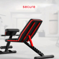 Banco Abdominal Multifuncional Back Home Gym Exercício Peso Dobrável Ajustável Sit Up